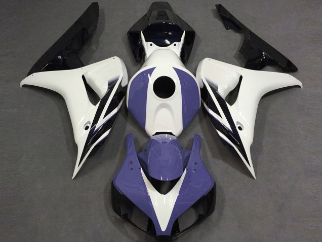 Billige Weiß Blau Glänzendes Schwarz 2006-2007 Honda CBR1000RR Motorrad Verkleidung