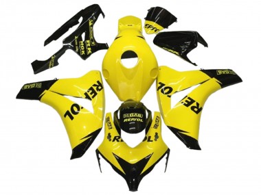 Billige Gelb Schwarz Glänzendes Repsol 2008-2011 Honda CBR1000RR Motorrad Verkleidung