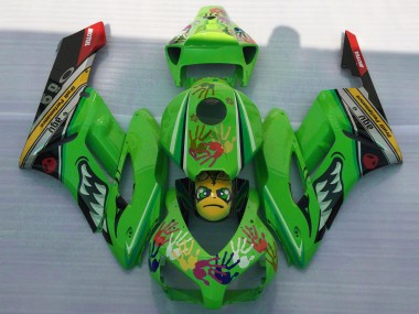 Billige Grün Gelb Schwarz Rot Hai 2004-2005 Honda CBR1000RR Motorrad Verkleidung