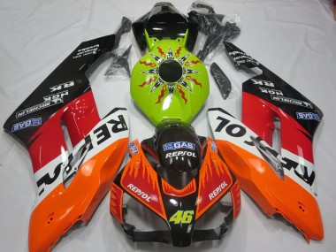 Billige Limetten Grün Orange Weiß Rot Glänzendes Schwarz Rossi Repsol 2004-2005 Honda CBR1000RR Motorrad Verkleidung