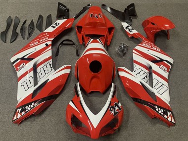 Billige Weiß Rot Liverpool 21 2004-2005 Honda CBR1000RR Motorrad Verkleidung