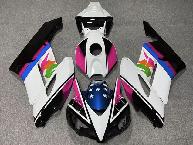 Billige Weiß Rosa Blau Glänzendes Schwarz Stern 2004-2005 Honda CBR1000RR Motorrad Verkleidung