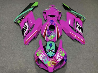 Billige Rosa Grün Schwarz Hai 2004-2005 Honda CBR1000RR Motorrad Verkleidung