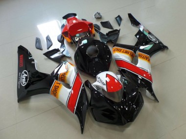 Billige Orange Weiß Rot Glänzendes Schwarz Pirelli Rennen 2006-2007 Honda CBR1000RR Motorrad Verkleidung