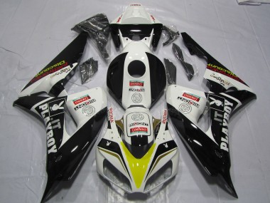 Billige Weiß Gelb Rot Glänzendes Schwarz Denso PlayBoy 2006-2007 Honda CBR1000RR Motorrad Verkleidung
