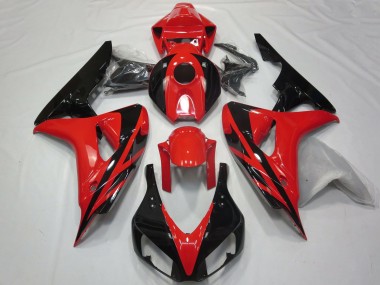 Billige Rot Glänzendes Schwarz OEM Stil Kein Aufkleber 2006-2007 Honda CBR1000RR Motorrad Verkleidung