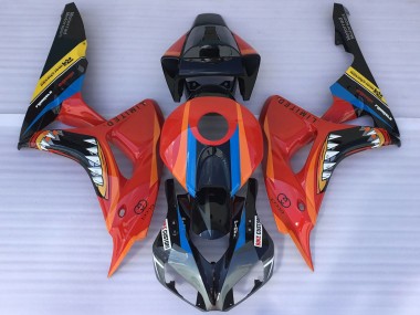 Billige Rot Blau Gelb Glänzendes Schwarz Hai 2006-2007 Honda CBR1000RR Motorrad Verkleidung