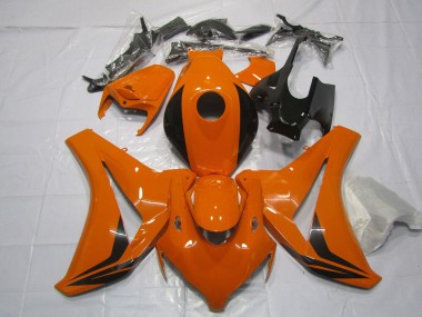 Billige Orange Glänzendes Schwarz 2008-2011 Honda CBR1000RR Motorrad Verkleidung