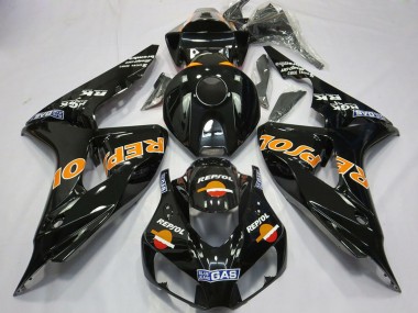 Billige Glänzendes Orange Repsol 2006-2007 Honda CBR1000RR Motorrad Verkleidung