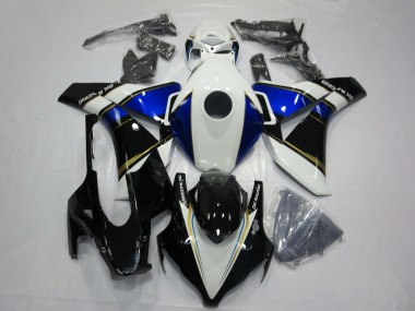 Billige Weiß Blau Gold Glänzendes Schwarz 2008-2011 Honda CBR1000RR Motorrad Verkleidung