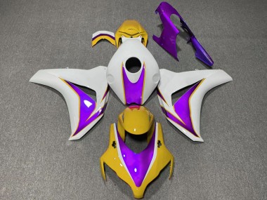Billige Weiß Gelb Lila 2008-2011 Honda CBR1000RR Motorrad Verkleidung