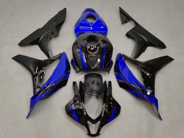 Billige Blau Glänzendes Schwarz 2007-2008 Honda CBR600RR Motorrad Verkleidung