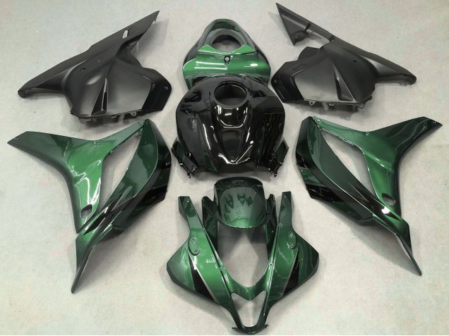 Billige Grün Glänzendes Schwarz OEM Stil 2009-2012 Honda CBR600RR Motorrad Verkleidung