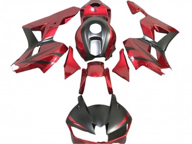 Billige Dunkel Rot Matt Schwarz 2013-2023 Honda CBR600RR Motorrad Verkleidung