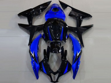 Billige Blau Glänzendes Schwarz 2007-2008 Honda CBR600RR Motorrad Verkleidung