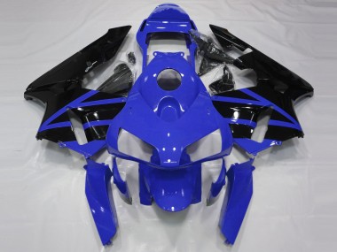 Billige Blau Glänzendes Schwarz Streifen 2003-2004 Honda CBR600RR Motorrad Verkleidung