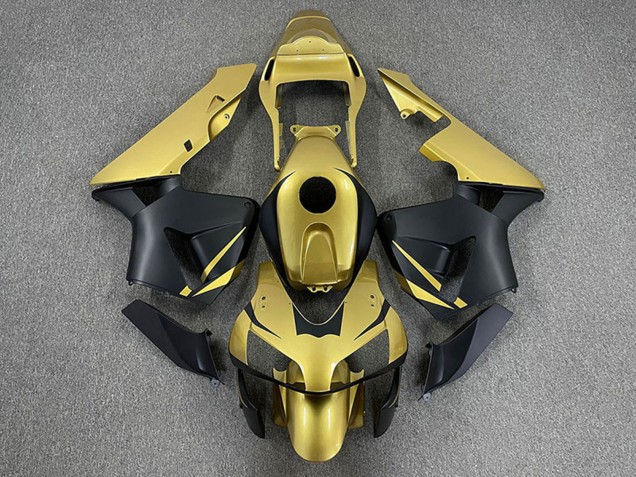Billige Gold Matt Schwarz 2003-2004 Honda CBR600RR Motorrad Verkleidung