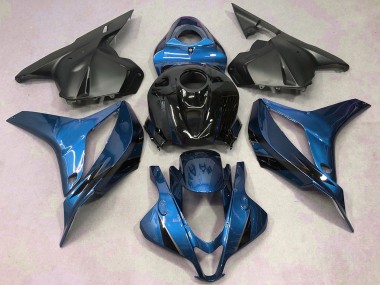Billige Blau Glänzendes Schwarz Matt Schwarz 2009-2012 Honda CBR600RR Motorrad Verkleidung