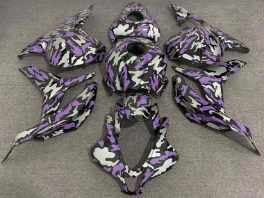 Billige Lila Silber Camouflage 2009-2012 Honda CBR600RR Motorrad Verkleidung