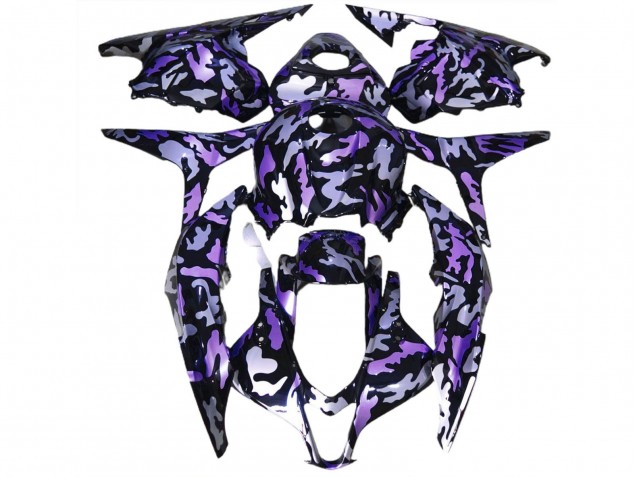 Billige Lila Silber Camouflage 2009-2012 Honda CBR600RR Motorrad Verkleidung