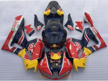 Billige Dunkel Blau Gelb Red Bull 2013-2023 Honda CBR600RR Motorrad Verkleidung