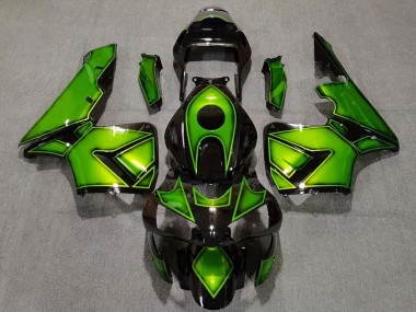 Billige Grün Glänzendes Schwarz 2003-2004 Honda CBR600RR Motorrad Verkleidung