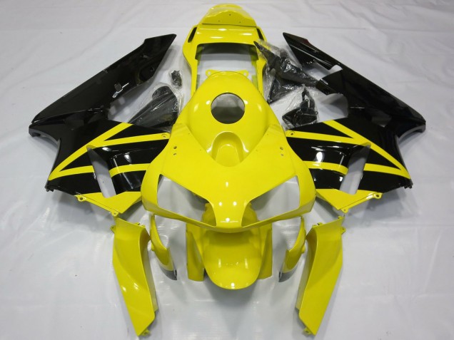 Billige Gelb Glänzendes Schwarz OEM Stil 2003-2004 Honda CBR600RR Motorrad Verkleidung