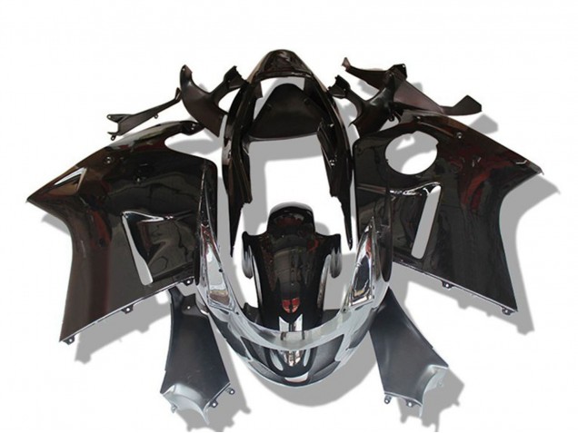 Billige Glänzendes Schwarz Grau 1996-2007 Honda CBR1100XX Blackbird Motorrad Verkleidung