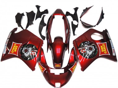 Billige Rot Gelb San Carlo 1996-2007 Honda CBR1100XX Blackbird Motorrad Verkleidung