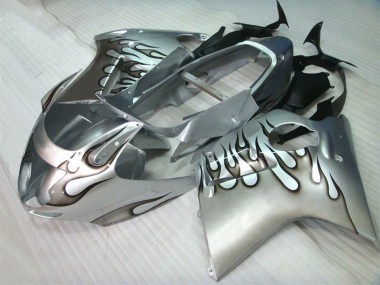 Billige Silber Schwarz Flamme 1996-2007 Honda CBR1100XX Blackbird Motorrad Verkleidung