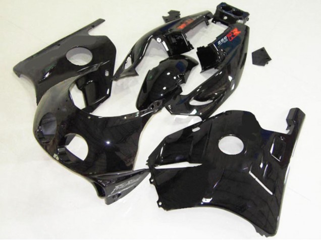 Billige Glänzendes Schwarz 1990-1998 Honda CBR250RR Motorrad Verkleidung