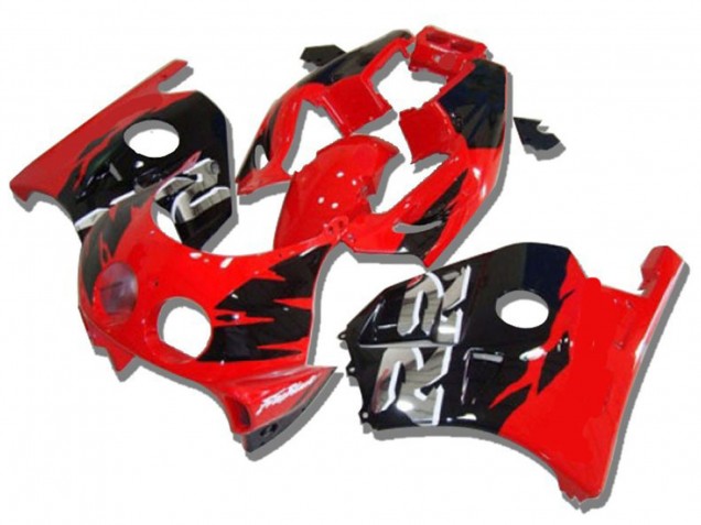 Billige Rot Glänzendes Schwarz Silber RR 1990-1998 Honda CBR250RR Motorrad Verkleidung