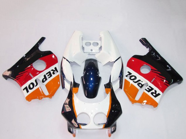 Billige Orange Weiß Rot Glänzendes Schwarz Repsol 1990-1998 Honda CBR250RR Motorrad Verkleidung