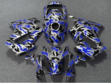 Billige Blau Camouflage 2002-2013 Honda VFR 800 Motorrad Verkleidung