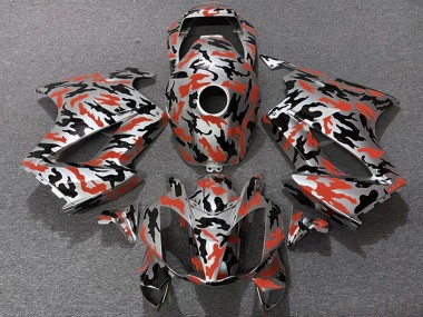 Billige Rot Camouflage 2002-2013 Honda VFR 800 Motorrad Verkleidung