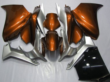 Billige Silber Orange 2010-2014 Honda VFR 1200 Motorrad Verkleidung