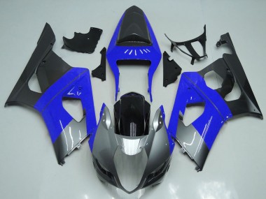 Billige Blau Silber Schwarz 2003-2004 Suzuki GSXR 1000 Motorrad Verkleidung