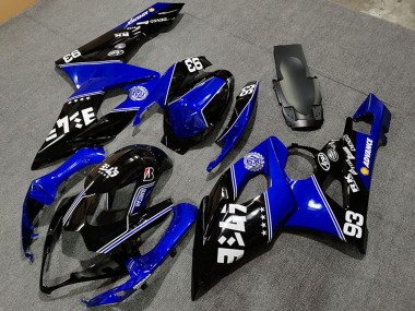 Billige Blau Glänzendes Schwarz Weiß 2005-2006 Suzuki GSXR 1000 Motorrad Verkleidung