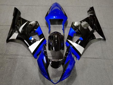 Billige Blau Weiß Glänzendes Schwarz 2003-2004 Suzuki GSXR 1000 Motorrad Verkleidung