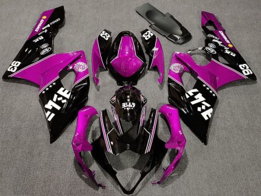 Billige Rosa Glänzendes Schwarz Weiß 2005-2006 Suzuki GSXR 1000 Motorrad Verkleidung