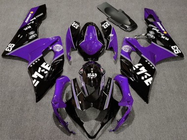 Billige Lila Glänzendes Schwarz Weiß 2005-2006 Suzuki GSXR 1000 Motorrad Verkleidung