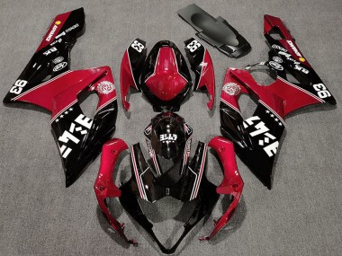 Billige Rot Glänzendes Schwarz Weiß 2005-2006 Suzuki GSXR 1000 Motorrad Verkleidung