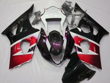Billige Rot Weiß Glänzendes Schwarz 2003-2004 Suzuki GSXR 1000 Motorrad Verkleidung