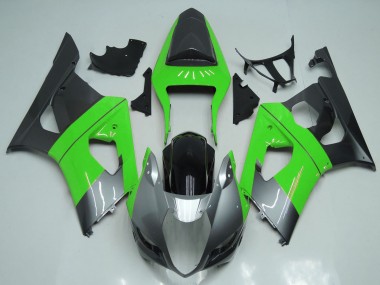 Billige Grün Silber Schwarz 2003-2004 Suzuki GSXR 1000 Motorrad Verkleidung