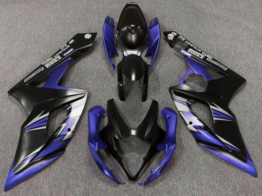 Billige Matt Schwarz Blau 2005-2006 Suzuki GSXR 1000 Motorrad Verkleidung