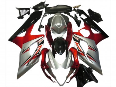 Billige Rot Silber Schwarz 2005-2006 Suzuki GSXR 1000 Motorrad Verkleidung