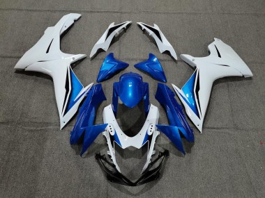 Billige Weiß Blau 2011-2024 Suzuki GSXR 600 / GSXR 750 Motorrad Verkleidung