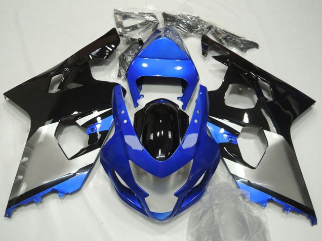 Billige Blau Silber Schwarz 2004-2005 Suzuki GSXR 600 / GSXR 750 Motorrad Verkleidung