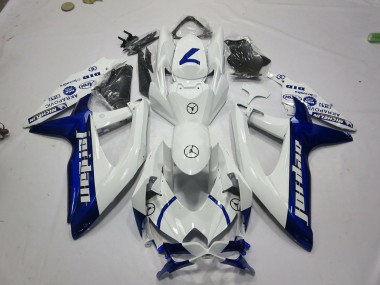 Billige Weiß Blau Jordan 2008-2010 Suzuki GSXR 600 / GSXR 750 Motorrad Verkleidung