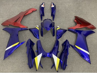 Billige Blau mit Rot Lowers 2011-2024 Suzuki GSXR 600 / GSXR 750 Motorrad Verkleidung